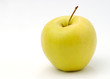 Yellow apple with clipping path
