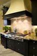 Luxury kitchen with modern stove close-up. Luxury kitchen with modern stove close-up.