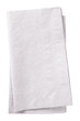 Clipping path included. Stack of two white napkins.