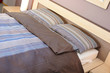 Comfortable bedroom with pillow in hotels room