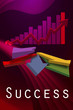 Design image with graph arrows soft and curves Design image with graph arrows soft and curves