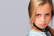 portrait of a beautiful girl with temperament