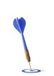 1 dart isolated on a white background concept of success. 1 dart isolated on a white background concept of success.