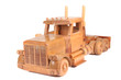 Tractor Trailer made of Wood
