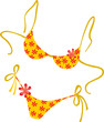 Womens bathing suits. Vector illustration