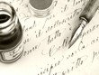 Old pen and retro calligraphy. Old pen and retro calligraphy.