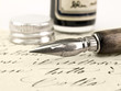 Old pen and retro calligraphy. Old pen and retro calligraphy.