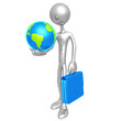 Businessman Holding Earth