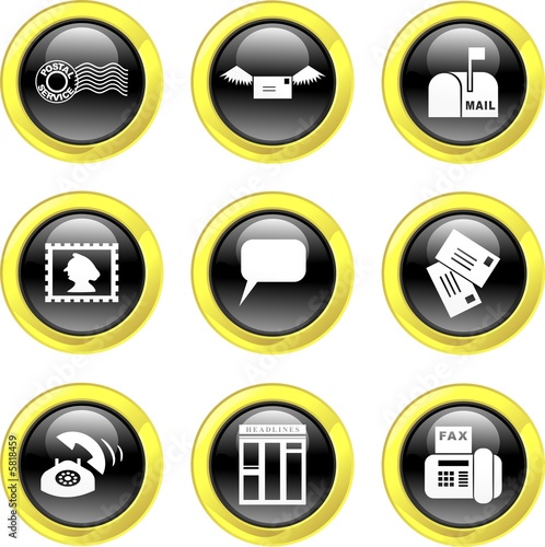 Illustration: communication icons communication icons