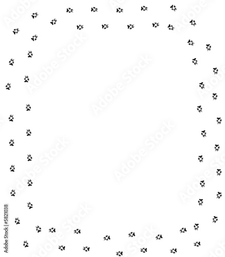 pictures of dogs to print. Free Dog Paw Print Borders
