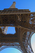 The Eiffel Tower from underneath
