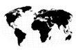b&w planet, continents, background, world