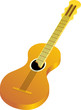 Illustration of guitar. Vector illustration