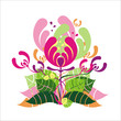 illustration of floral flower