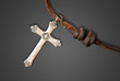 Foto: Old spanish style retro silver christian cross. Old spanish style retro silver christian cross.
