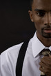 African American model posing for a fashion shot