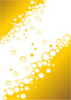 Beer bubbles background, abstract illustration