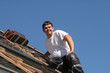 Homme sur toit