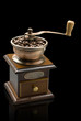 coffee grinder over black coffee grinder over black