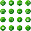 green household appliances icons green household appliances icons