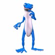 Blue Gecko Thinking