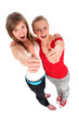 Women giving OK gesture 
