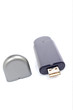Usb pen drive memory reflected on white background. Shallow DOF