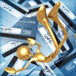 3D Credit Card Concept Falling Into Debt