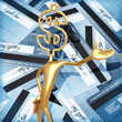 3D Credit Card Concept Dollar Presenter
