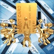 3D Credit Card Concept Card Security Guard Dogs