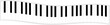 piano keyboard wave