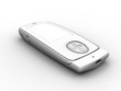 telephone mobile coulissant 3D face fermer blanc