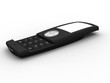 telephone mobile coulissant 3D gauche ouvert noir