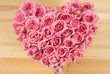 Rose In Love Shape
