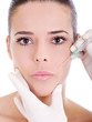 cosmetic treatment with botox injection