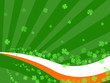 clover irish abstract retro background