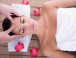 girl getting head massage