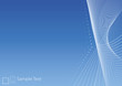 Vector illustration of lined art on a gradient blue background