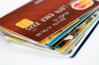Pile of credit cards Pile of credit cards