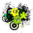 grunge flowers