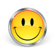 Smiley avec contour en métal Smiley avec contour en métal