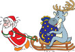 Santa Clausa a sobov