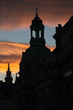 Fruenkirche Silhouette At Sunset In Dresden, Germany