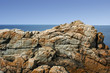The rocky coast of the cote de granit rose, cotes d'armour, 