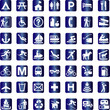 tourist locations icon - vector