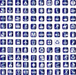 100 tourist locations icons - vector 100 tourist locations icons - vector