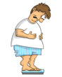 illustration of an over-weight man