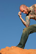 Male model with tattoos on his body