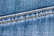 Jeans texture with yellow fibre