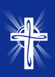 Cross on a background